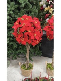 Árbol Flor de Pascua Artificial 1,5 m | Decoración Navidad